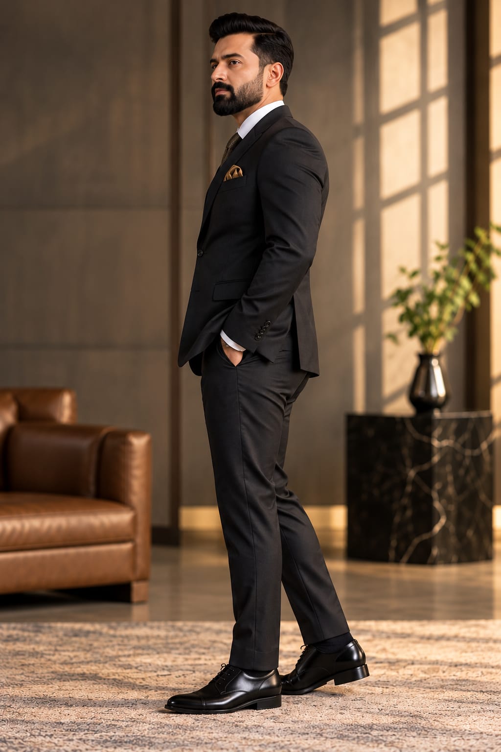 The Noir Prestige | 3-Piece Bespoke Suit | BT01-ST001 - Boutique 1, Suit 1