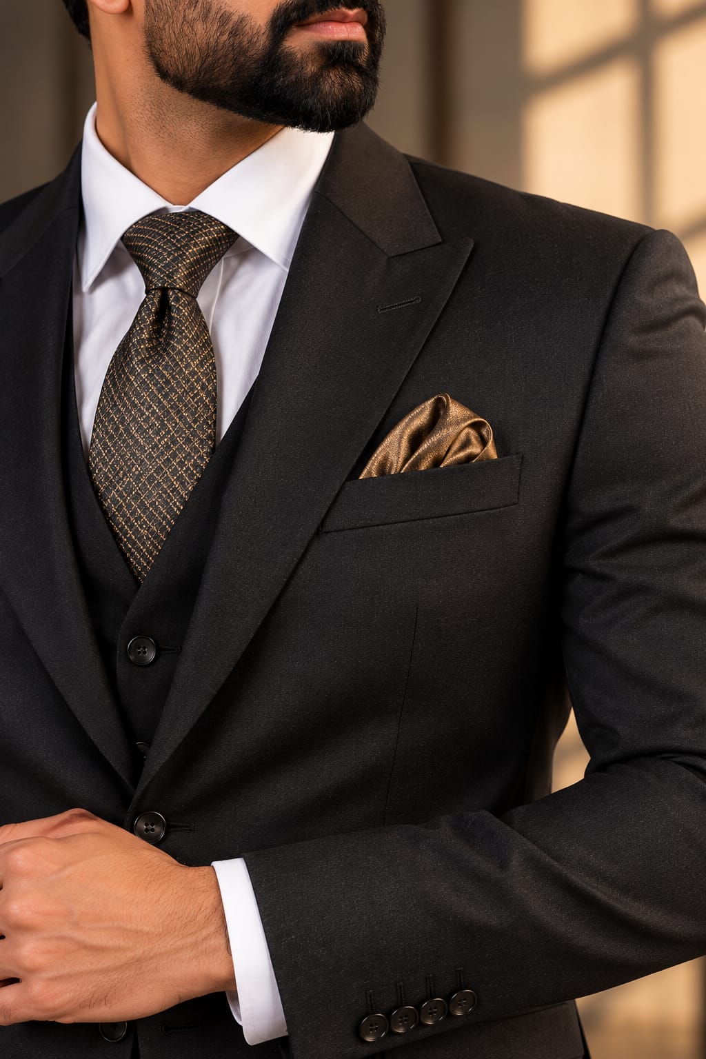 The Noir Prestige | 3-Piece Bespoke Suit | BT01-ST001 - Boutique 1, Suit 1