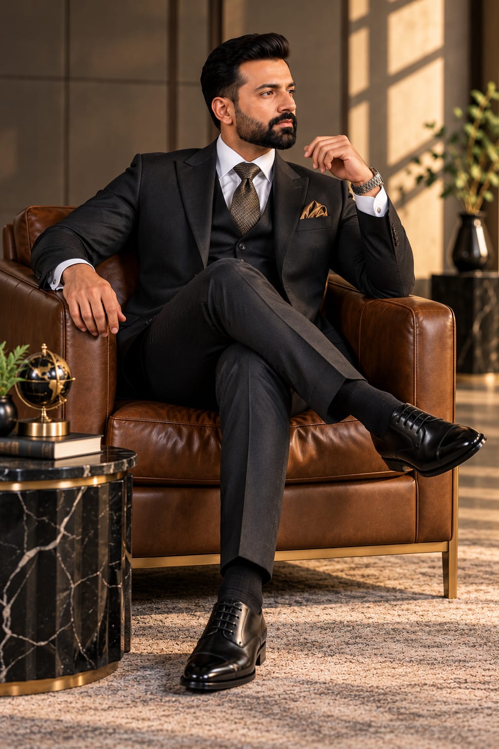 The Noir Prestige | 3-Piece Bespoke Suit | BT01-ST001 - Boutique 1, Suit 1