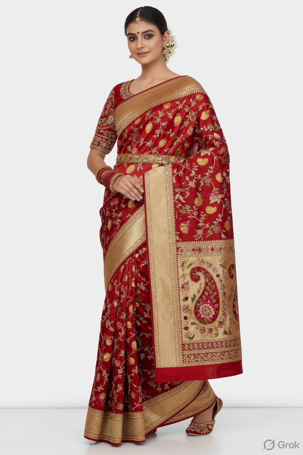 Embroidered Saree